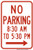 No Parking (Part Time) (Choose Arrows), MUTCD (Part#: SKR7-2a), MUTCD (Part#: SKR7-2a)