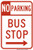 No Parking Bus Stop, MUTCD (Part#: SKR7-107), MUTCD No Parking