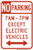 No Parking (Part Time) Except Electric Vehicles, MUTCD (Part#: SKR7-111a), MUTCD No Parking