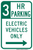 Electric Vehicles Only (3 Hour), MUTCD No Parking