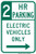 Electric Vehicles Only (Timed), MUTCD