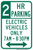 Electric Vehicles Only (2 Hour), MUTCD No Parking