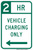 Vehicle Charging Only (2 Hour), MUTCD No Parking