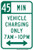 Vehicle Charging Only (Timed, Part-Time), MUTCD