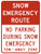 Snow Emergency Route No Parking, MUTCD (Part#: SKR7-203), MUTCD No Parking