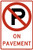 No Parking (Symbol) On Pavement, MUTCD