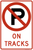 No Parking (Symbol) On Tracks, MUTCD Rural & Highway Parking Signs