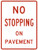 No Stopping on Pavement, MUTCD (Part#: SKR8-5), MUTCD Rural & Highway Parking Signs