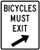 Bicycles Must Exit, MUTCD (Part#: SKR9-22), MUTCD Bike & Pedestrian