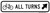 Bicycle All Turns, MUTCD (Part#: SKR9-24), MUTCD Bike & Pedestrian