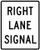 Right Lane Signal, MUTCD (Part#: SKR10-10bR), MUTCD Traffic Signals