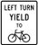 Left Turn Yield To Bicycles, MUTCD (Part#: SKR10-12b), MUTCD Traffic Signals