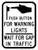 Push Button For Warning Lights Wait For Gap In Traffic, MUTCD (Part#: SKR10-25), MUTCD Traffic Signals