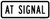 At Signal (Plaque), MUTCD (Part#: SKR10-31P), MUTCD Traffic Signals