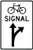 Bicycle Signal Mandatory Movement (Thru & Right Arrows), MUTCD (Part#: SKR10-41), MUTCD Traffic Signals