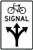 Bicycle Signal Mandatory Movement (Left, Thru & Right Arrows), MUTCD (Part#: SKR10-41b), MUTCD Traffic Signals