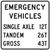 Emergency Vehicles Weight Limit (Plaque), MUTCD (Part#: SKR12-7aP),MUTCD Road Closed & Weight