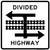 Light Rail Transit Divided Highway (Symbol) - T-Intersection, MUTCD