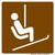 Chair Lift/Ski Lift, MUTCD (Part#: SKRS-105), MUTCD Recreation - Winter Recreation