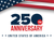 250th Anniversary Yard Sign (Blue) Example - Available in 18"x12", 24"x18", 36"x24"