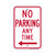 "No Parking Any Time (Left Arrow)" Sign (Part#: PRK1000), Parking Sign