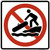 No Hand Launch/Small Boat Launch, MUTCD (Part#: SKPS-117), MUTCD Prohibited Activity Sign - Water Restrictions