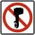No Boat Motors, MUTCD Prohibited Activity Sign - Water Restrictions