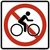 No Biking, MUTCD Prohibited Activity Sign - Trail & Land Restrictions