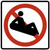 No Snow Tubing, MUTCD (Part#: SKPS-144), MUTCD Prohibited Activity Sign - Winter Restrictions