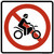 No Motor Bikes, MUTCD (Part#: SKPS-065), MUTCD Prohibited Activity Sign - Vehicle & Parking Restrictions