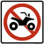 No All-Terrain Vehicles, MUTCD (Part#: SKPS-095), MUTCD Prohibited Activity Sign - Vehicle & Parking Restrictions