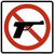 No Firearms, MUTCD (Part#: SKPS-001), MUTCD Prohibited Activity Sign - Park, Campground & General Rules