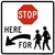 Stop Here to School Crossing (Left Arrow), MUTCD (Part#: SKR1-5cL), MUTCD School