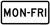 Monday to Friday School Zone Plaque, MUTCD (Part#: SKS4-6P),  MUTCD School
