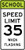 School Speed Limit When Flashing Sign (Choose Limit), MUTCD (Part#: SKS5-1), School Speed Limit 35 MPH When Flashing Sign,  MUTCD School