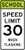 School Speed Limit When Flashing Sign (Choose Limit), MUTCD (Part#: SKS5-1), School Speed Limit 30 MPH When Flashing Sign,  MUTCD School