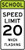 School Speed Limit When Flashing Sign (Choose Limit), MUTCD (Part#: SKS5-1), School Speed Limit 20 MPH When Flashing Sign,  MUTCD School