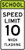 School Speed Limit When Flashing Sign (Choose Limit), MUTCD (Part#: SKS5-1), School Speed Limit 10 MPH When Flashing Sign,  MUTCD School
