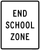 End School Zone Sign, MUTCD School