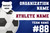 Athlete Template (With Sport), Yard Sign (Part#: YRD1075)