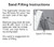 Sand Filling Instructions