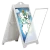 Rolling Street A-Frame Stand Fits 24"x36" (With Lens) (Part#: STRTFRAME-WL)