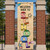 Example of "Welcome Back to School (Vertical) Crayon Banner" (Part#: BAN1016)