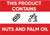 "This Product Contains Nuts and Palm Oil Allergen Sign" (Part#: SGN-FD-1002), Food Safety