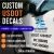 "Custom USDOT Cut Vinyl Decal – 2 Lines (24" Width Max) (Part#: USDOT-3Line) - Sign Kings