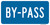 "By-Pass Auxiliary Plaque, MUTCD Sign" (Part#: SKM4-2P), 24x12, 36x18, Blue / White (Interstate Routes)