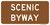 "Scenic Byway Auxiliary Plaque, MUTCD Sign" (Part#: SKM10-3bP), 24x12
