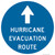 "Hurricane Evacuation Route Sign, MUTCD Sign" (Part#: SKEM1-1a), 18x18, 24x24