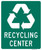 "Recycling Center Symbol Sign, MUTCD Sign" (Part#: SKI4-2), 30x36