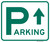 "Parking Area Directional Sign (Up Arrow), MUTCD Sign" (Part#: SKD4-1-U), 18x15